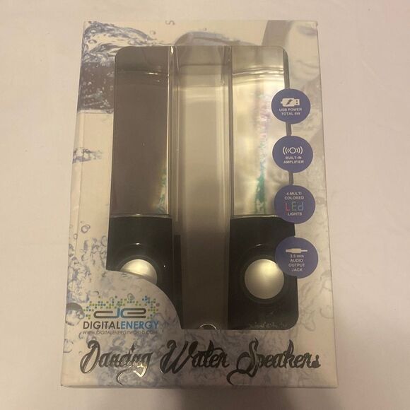 Digital Energy Desktop Dancing Water Speakers New in Box NWT - Picture 3 of 9